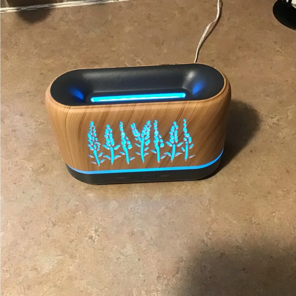 Wood Grain Essential Oil Diffuser amazing color changes you will love.